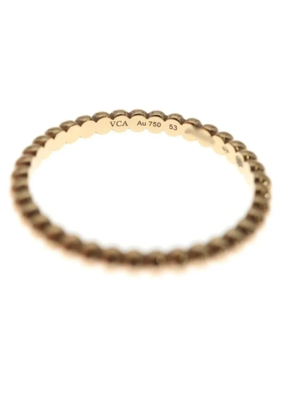 Van Cleef & Arpels Perlee Small Ring Pink Gold